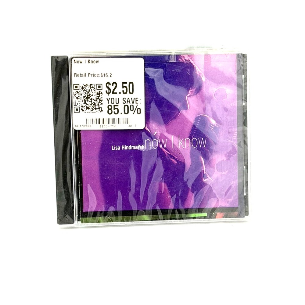 Lisa Hindmarsh Now I Know CD 2000 Female Jazz Vocals Rare Sealed